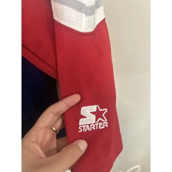 VINTAGE NEW YORK RANGERS NYR PRO PLAYER STATUE OF LIBERTY HOCKEY JERSEY SIZE XL - Picture 5 of 14